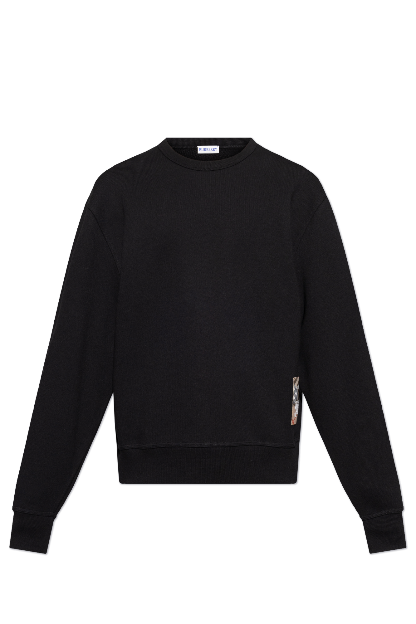 Schwarz Sweatshirt mit Aufnaher Burberry Vitkac Germany